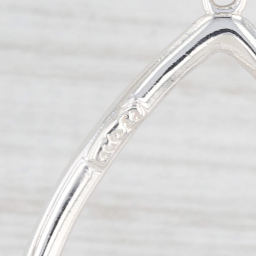 Light Gray Slane & Slane 4ctw Colorless White Topaz Teardrop Earrings Sterling Silver