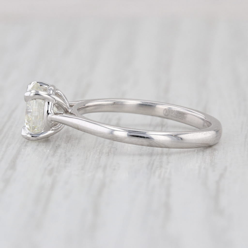 1.35ctw GIA Round Diamond Engagement Ring 950 Platinum Size 6.5