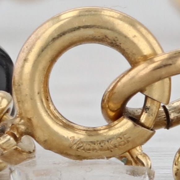 Vintage Carved Scarab Stone Bracelet Gold Filled Tigers Eye Chalcedony Carnelian