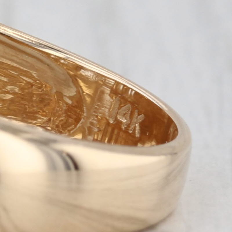 0.98ctw Diamond Geometric Ring 14k Yellow Gold Size 6.75-7