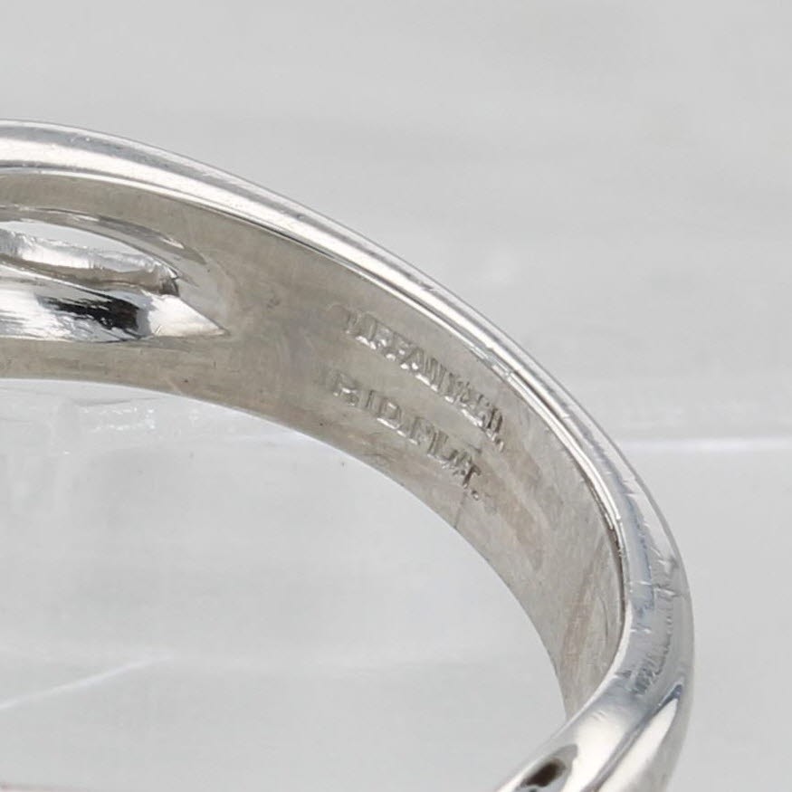 Gray Tiffany & Co 0.79ctw Woven Diamond Ring Platinum Sz 5.5 Wedding Anniversary Band