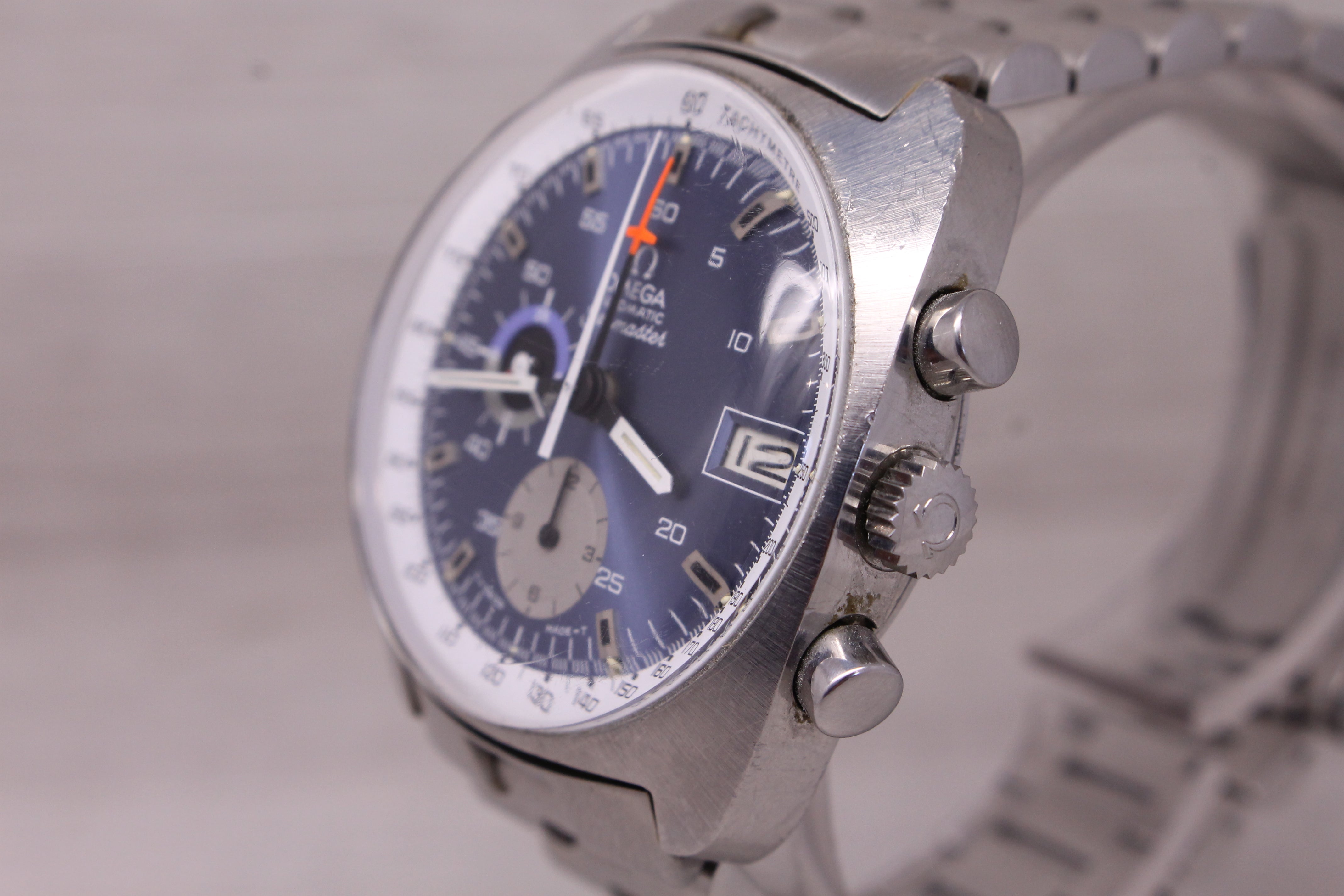 Vintage c.1970 Omega Seamaster Steel 38mm Automatic Chronograph Watch 176.007