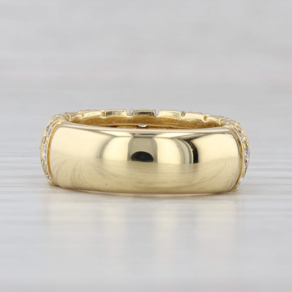 1ctw Diamond Ring 18k Yellow Gold Size 5.75 Anniversary Wedding Band