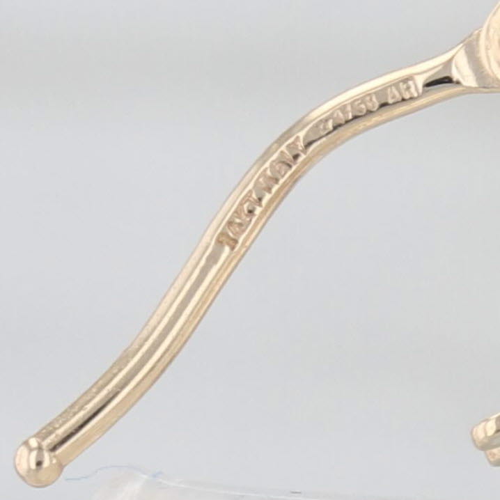 Oval Hoop Earrings 14k Yellow Gold 17.8 x 4mm Snap Top Hoops