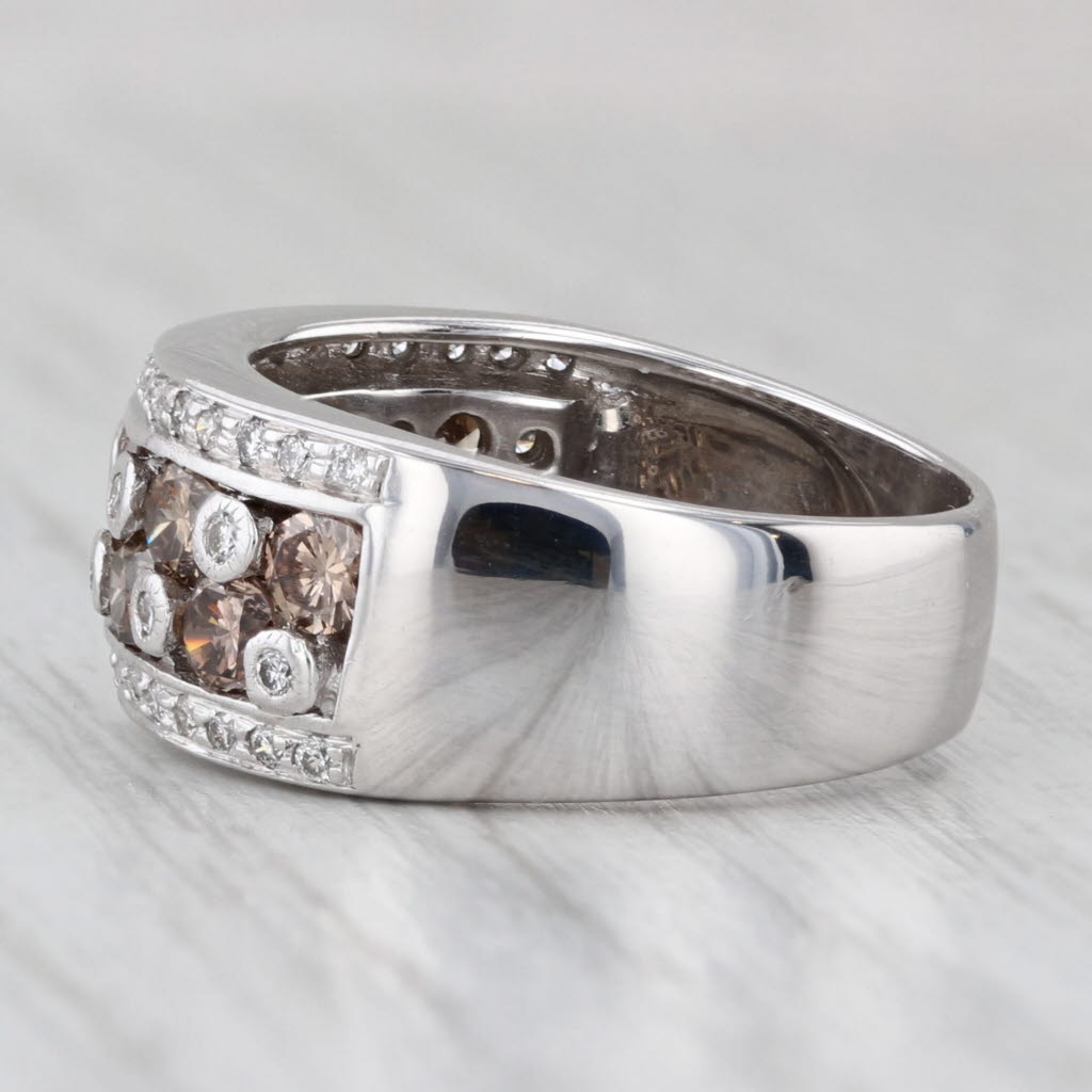 Le Vian 2.18ctw White Chocolate Diamond Ring 18k White Gold Size 7.5
