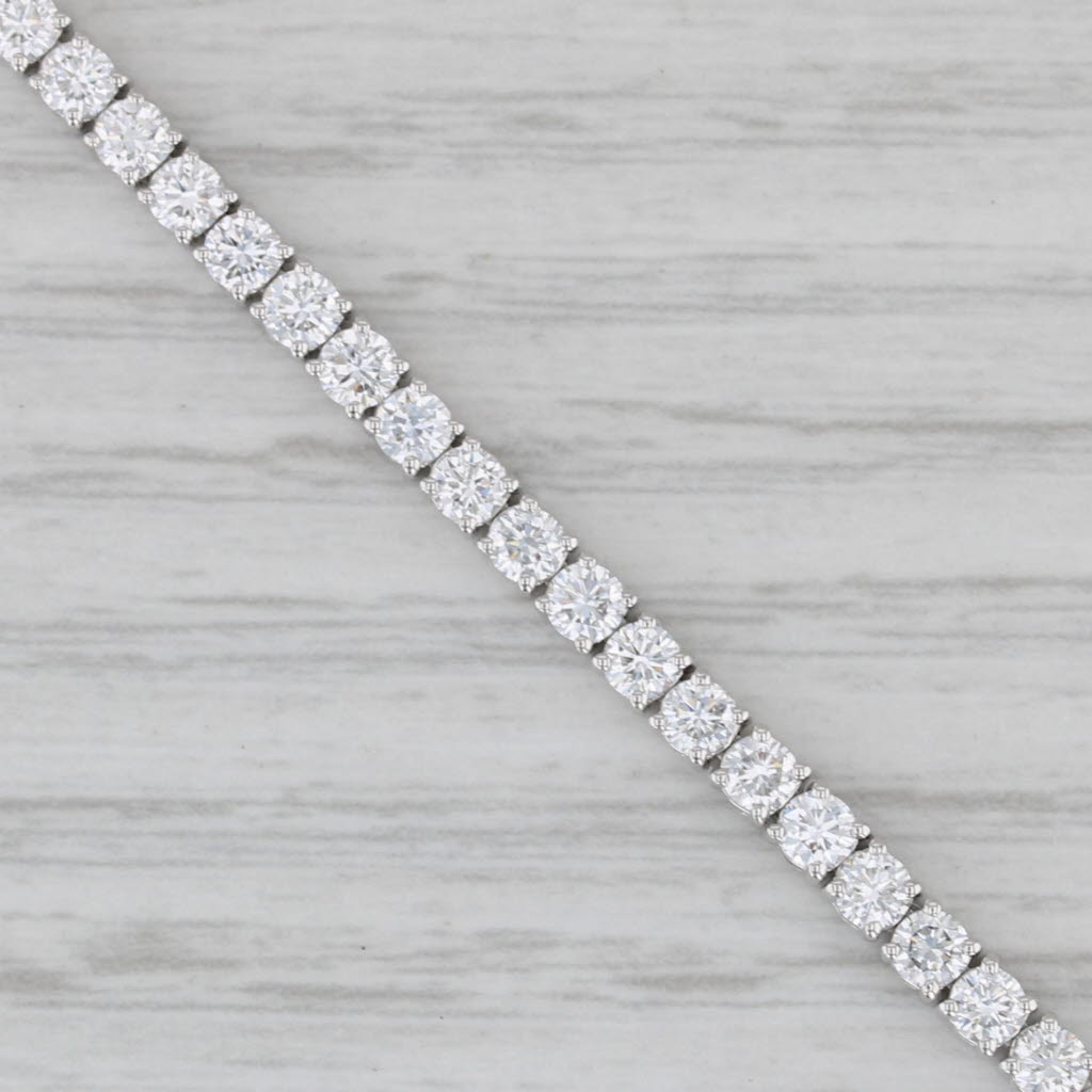 Gray New 5ctw Lab Created Diamond Tennis Bracelet 14k White Gold 6.75" 3mm