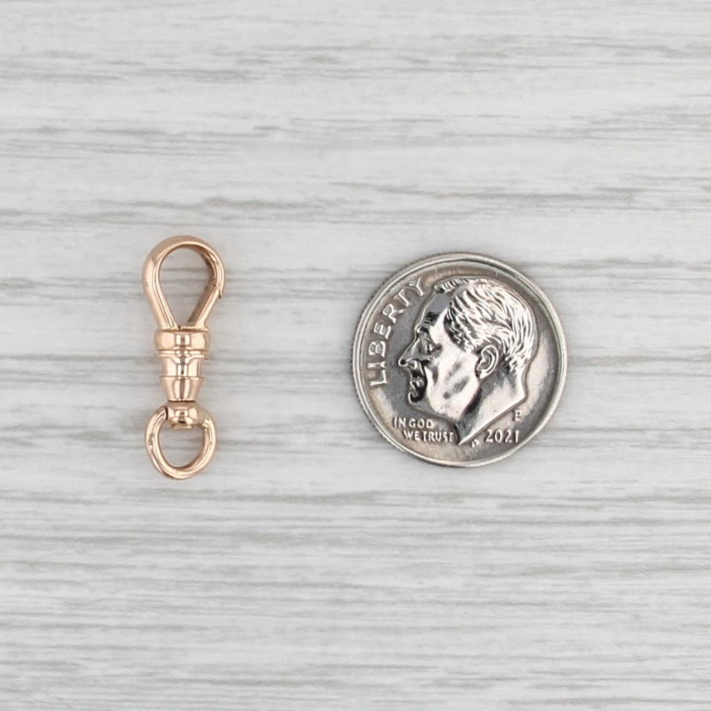 Antique Yellow Gold Spring Hook Clasp 14k Findings Jewelry Making Repair Swivels