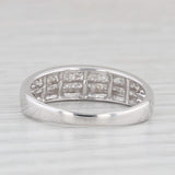 0.40ctw Diamond Ring 18k White Gold Wedding Band Size 7.25 Stackable Iliana