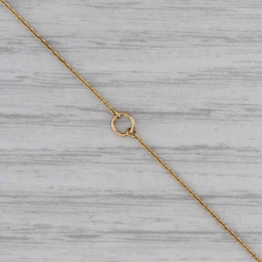 Gray New Doves Doron Paloma Sapphire Diamond 18k Yellow Gold 16" 18" Cable Chain