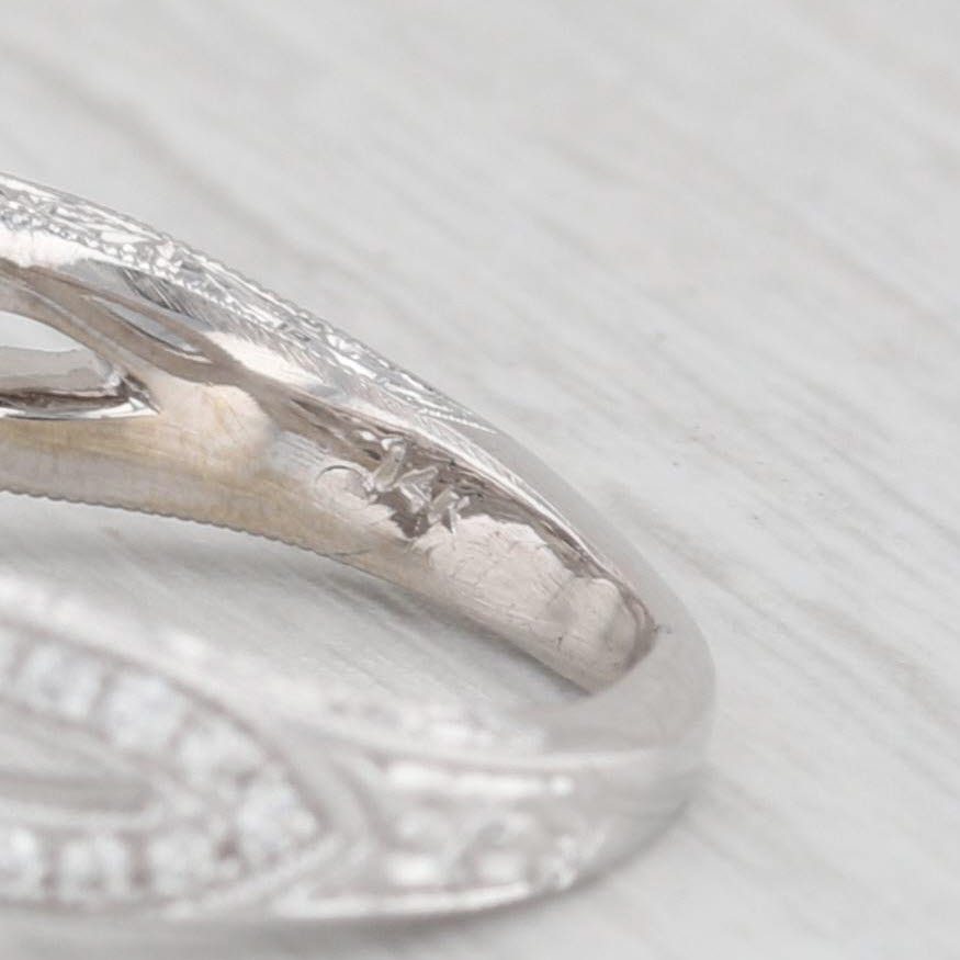 Light Gray Neil Lane 1.34ctw Marquise Halo Engagement Ring 14k White Gold Size 4.25