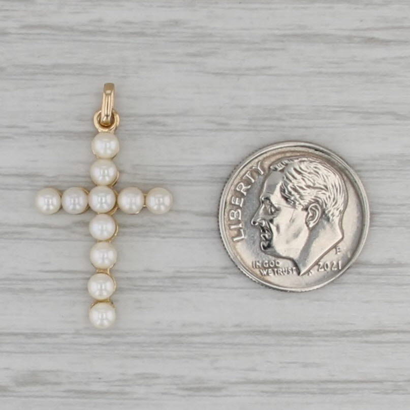 Cultured Pearl Pendant 14k Yellow Gold