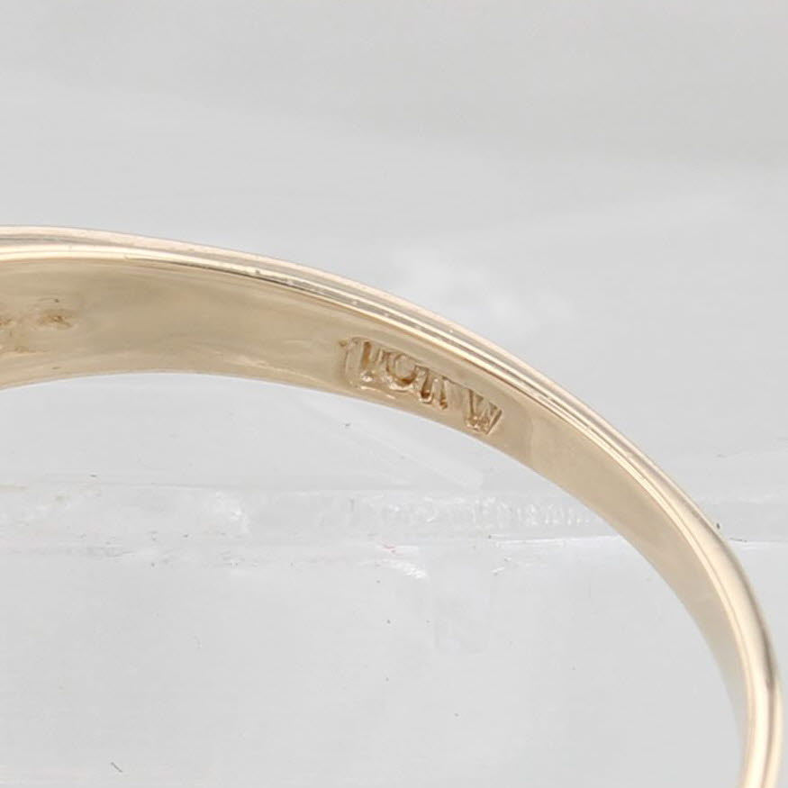 Light Gray 3ctw Garnet Ring 10k Yellow Gold Size 8 Oval Solitaire