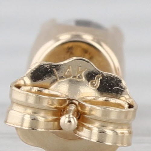 0.39ctw Diamond Stud Earrings 14k Yellow Gold Round Solitaire Studs