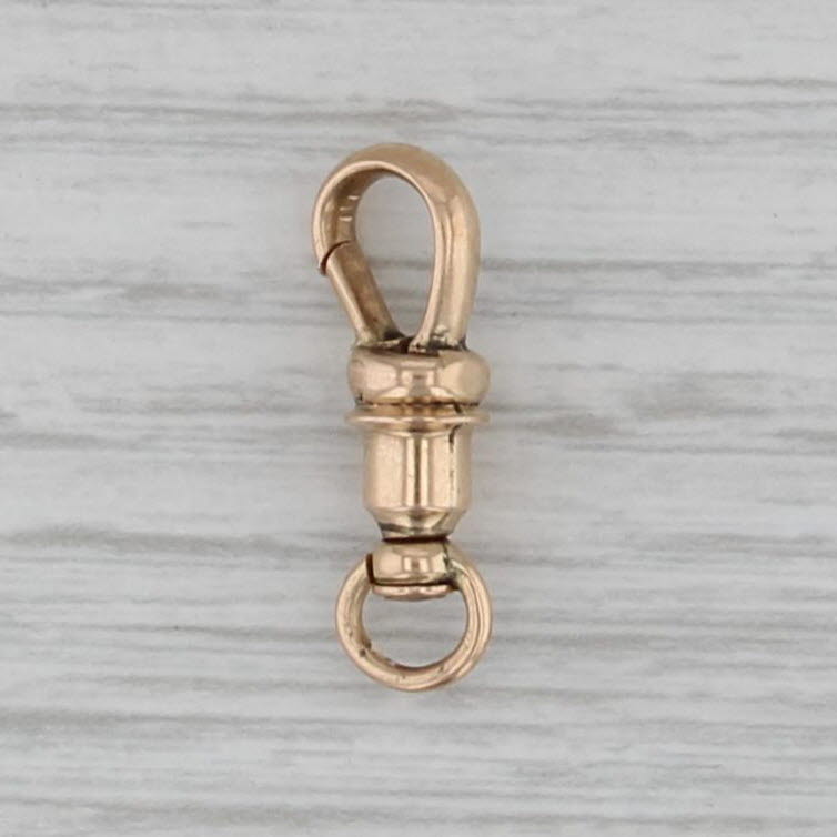 Antique Spring Hook Clasp 14k Yellow Gold Findings Jewelry Making