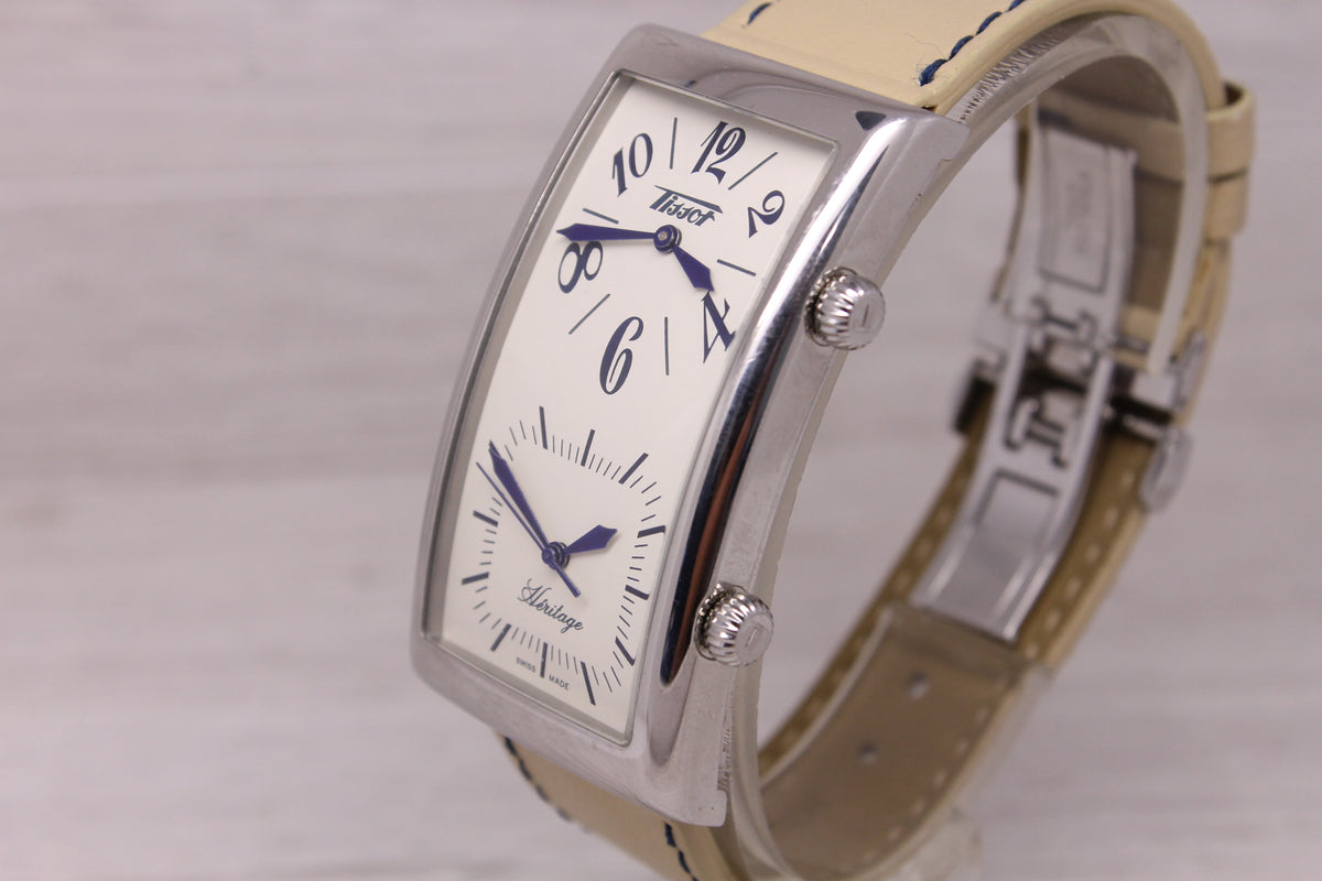 Tissot Heritage Dual Time Zones Quartz 27mm Watch Swiss Z182/282