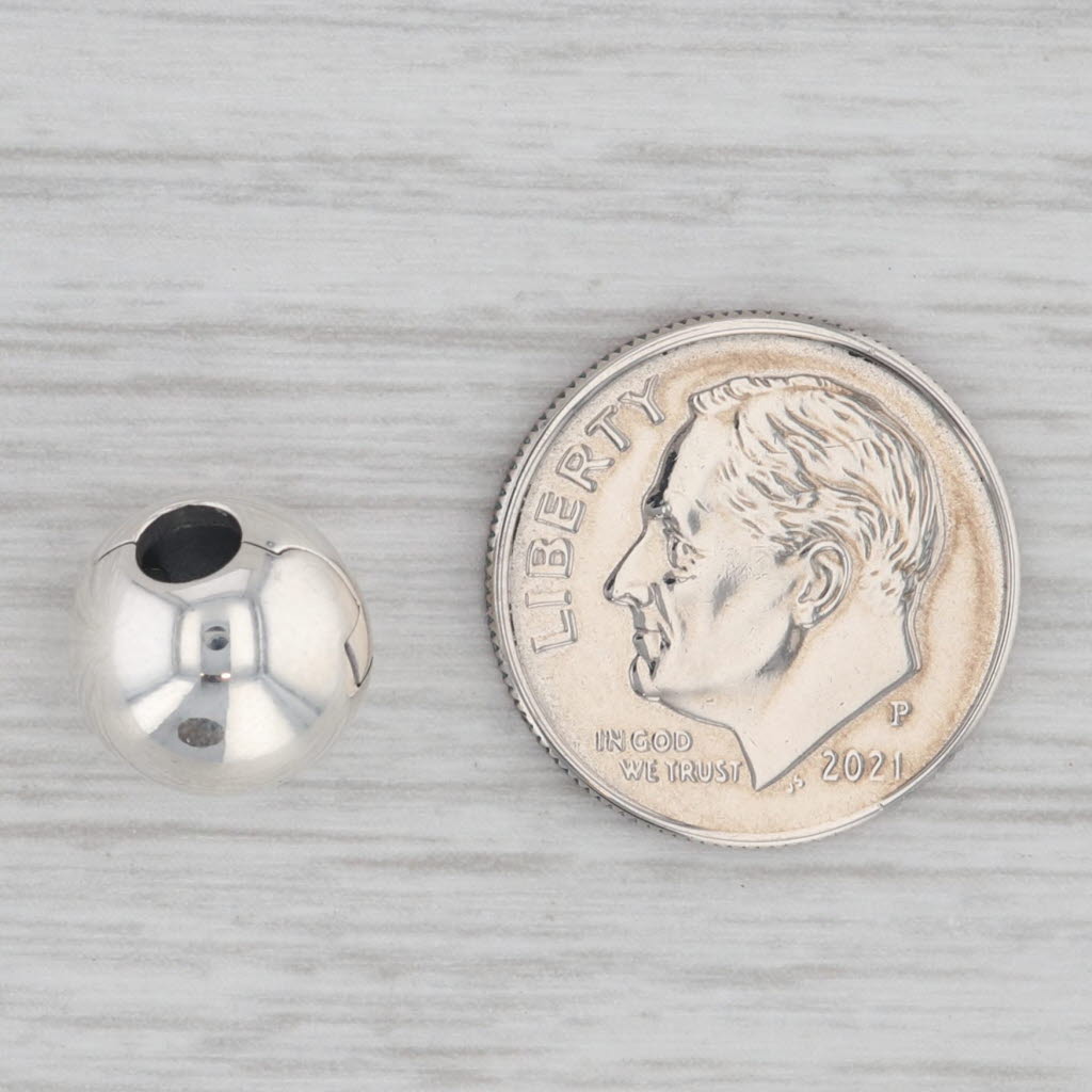 Gray Pandora 791000 Stopper Sphere Clip Lock Bead Charm Sterling Silver 925 ALE