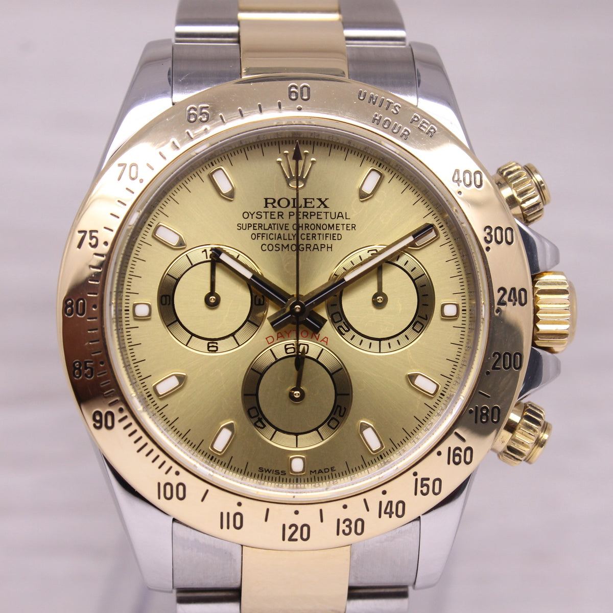 c.2006 Rolex Daytona Cosmograph 116523 18k & Steel Chronograph Watch Sticker Box