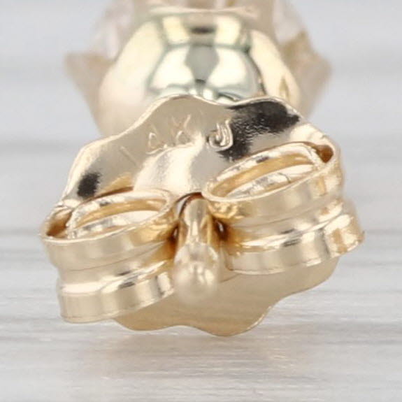 0.40ctw Brown Diamond Stud Earrings 14k Yellow Gold Round Solitaire Studs