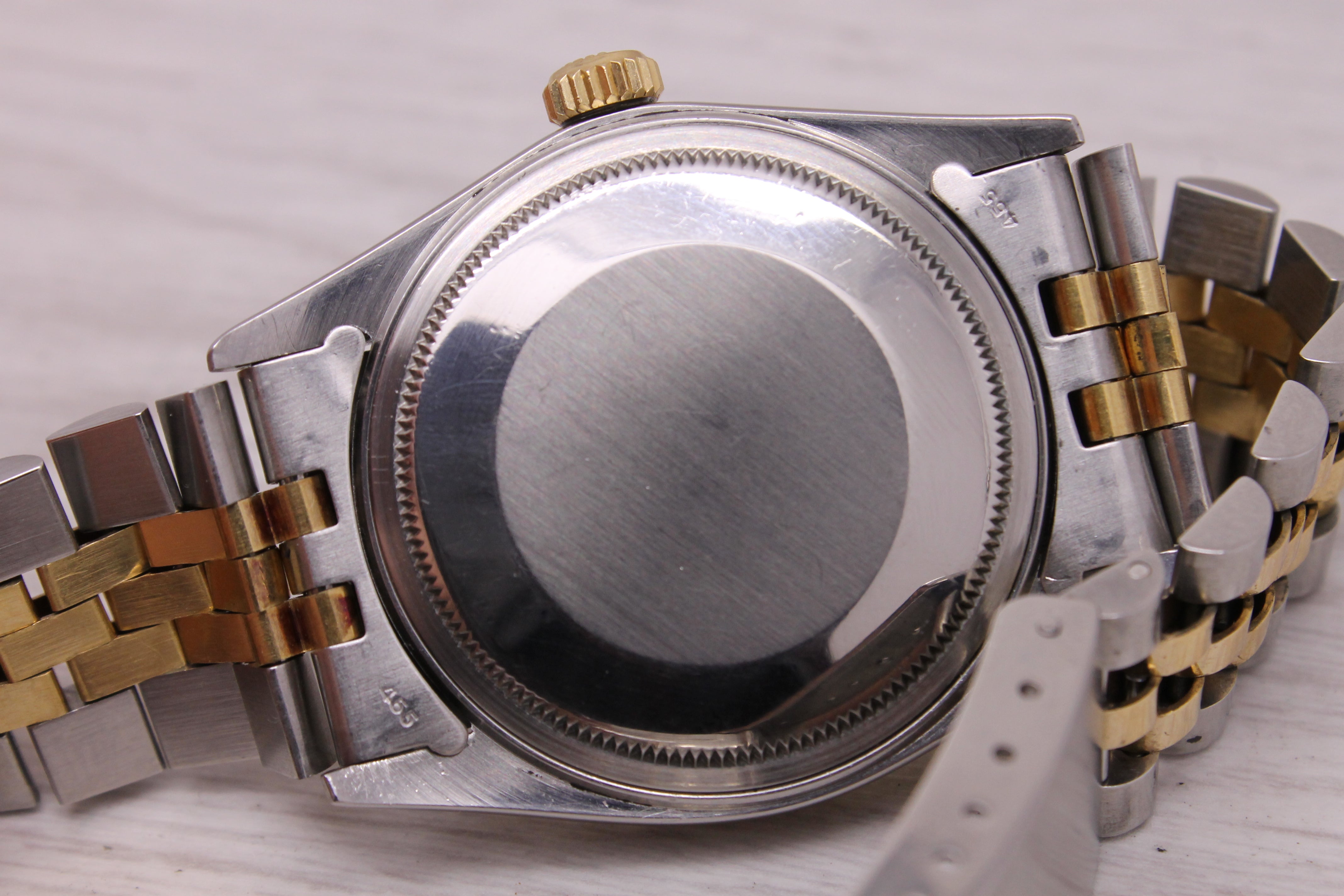 Dark Gray Vintage 1984 Rolex Datejust 16013 Men’s Steel & 18k Automatic Watch Box/Papers