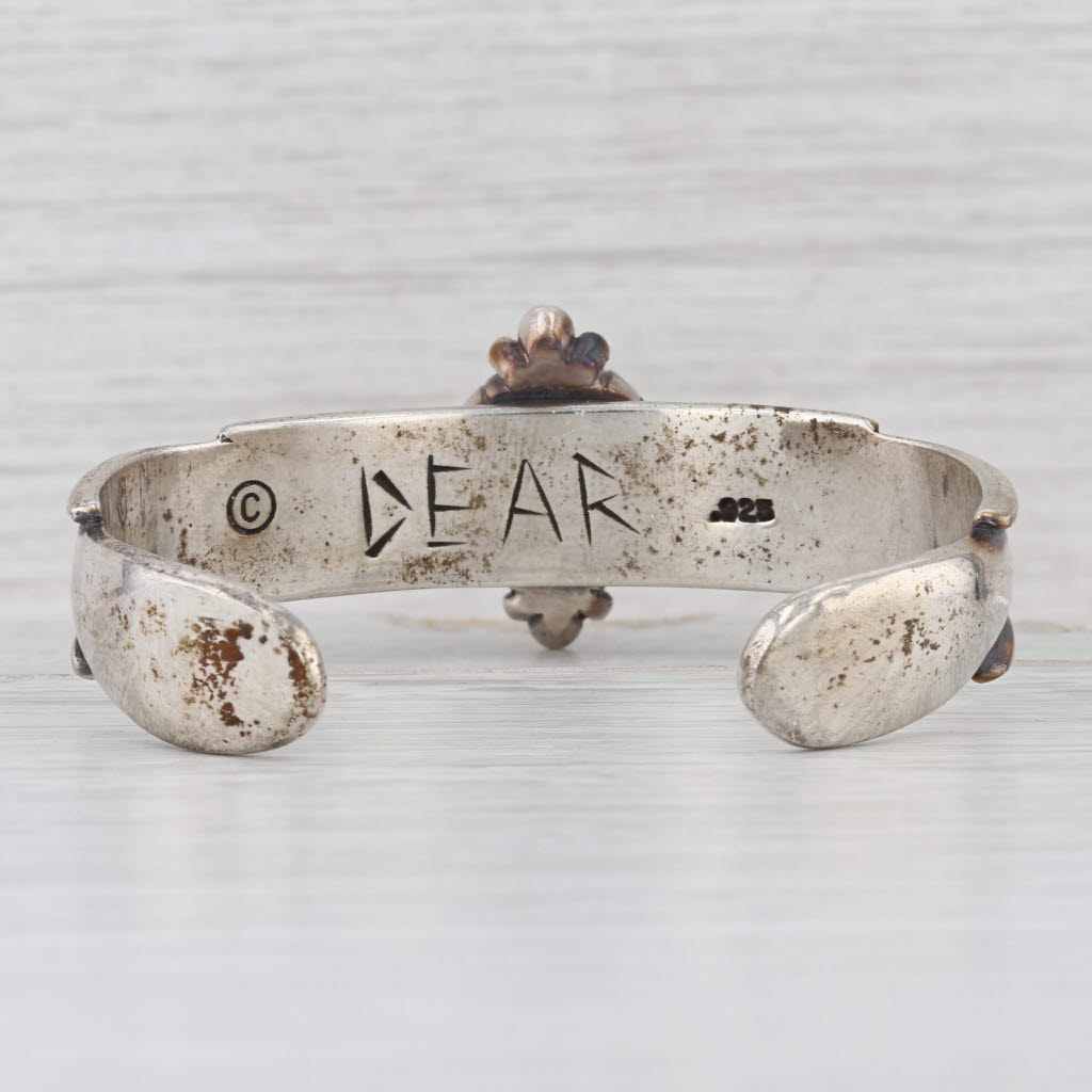 David Dear Dots Cuff Bracelet Sterling Silver 6" Statement