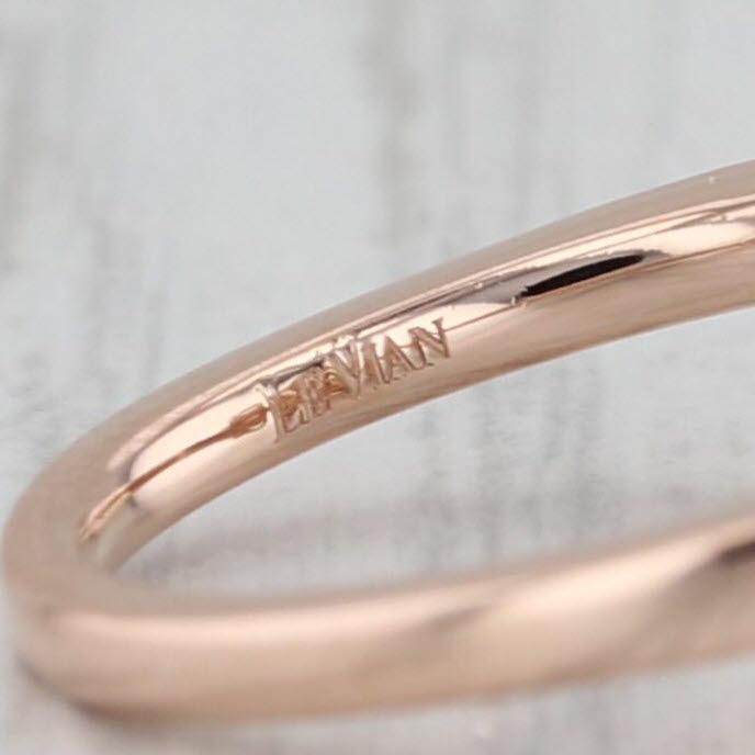 Le Vian 4.23ctw Oval Brown Zircon Diamond Ring 14k Rose Gold Size 4