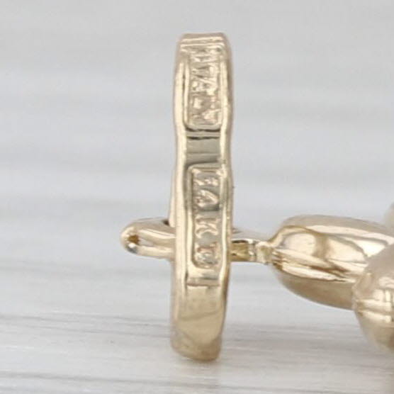 Palm Tree Pendant 14k Yellow Gold Souvenir Charm