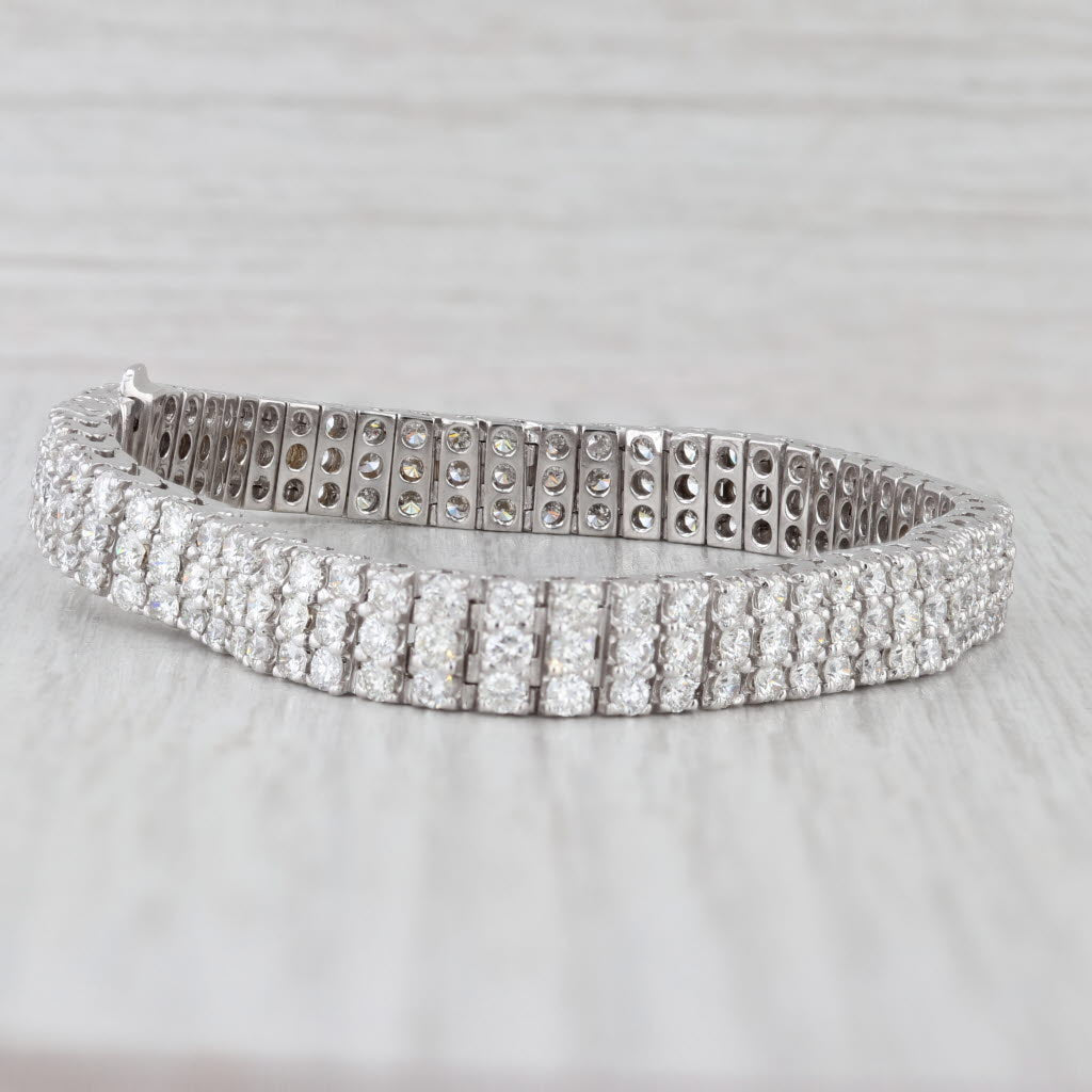 8ctw Diamond Tennis Bracelet 18k White Gold 7" 7mm