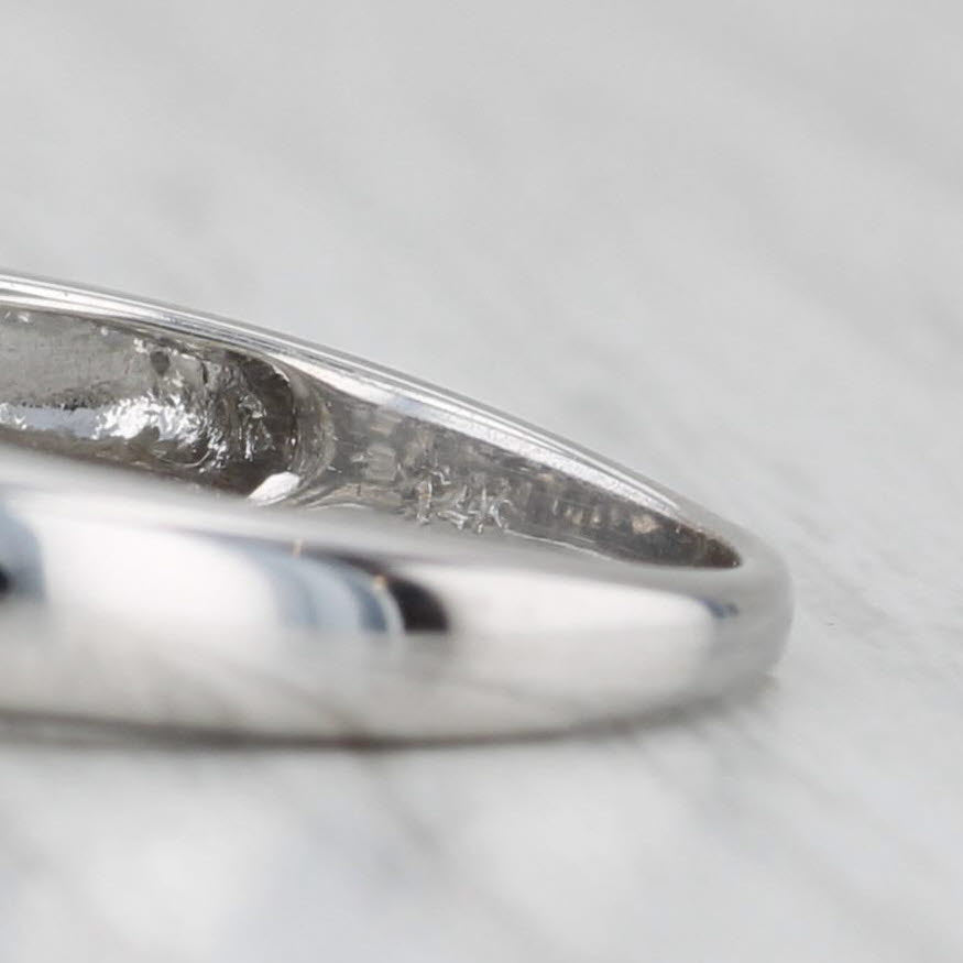 Light Gray 0.59ctw Diamond Ring 14k White Gold Size 6.75 Wedding Anniversary Band