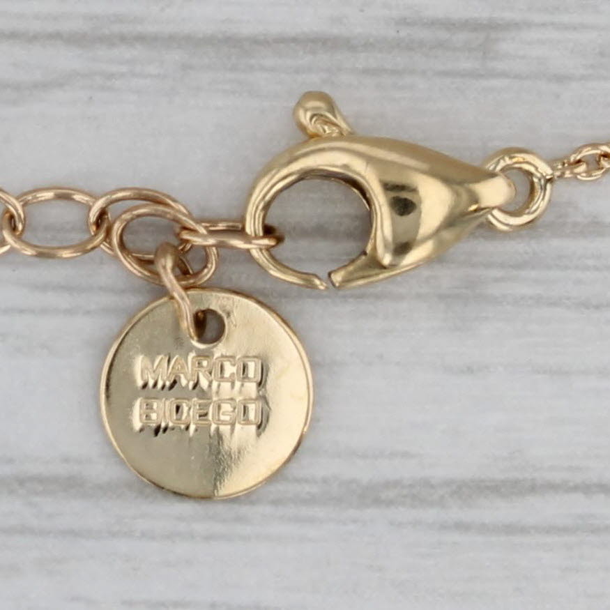 Gray Marco Bicego Siviglia Brushed Oval Cable Chain Bracelet 18k Yellow Gold 6.5-8"