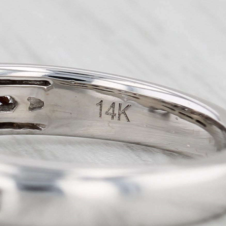 Gray 1.42ctw Princess Diamond Engagement Ring 14k White Gold Solitaire with Accents