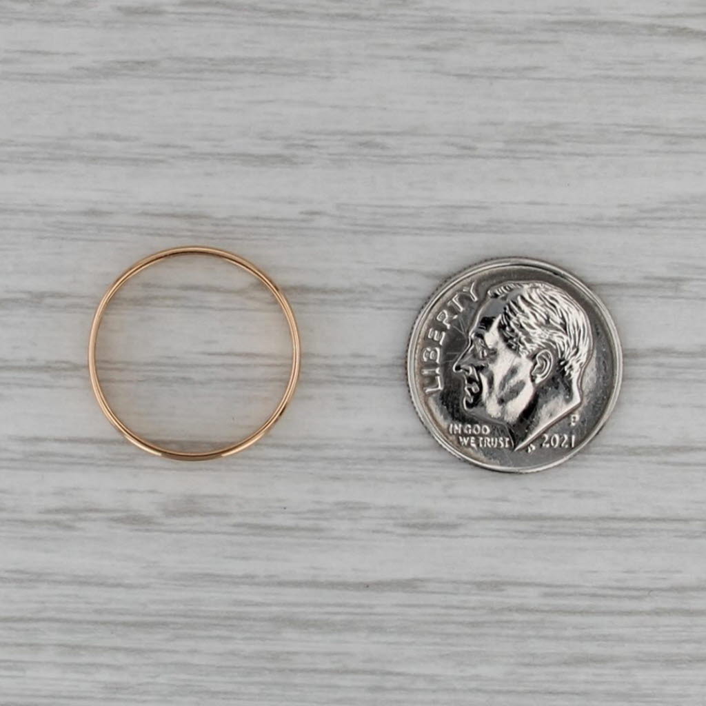 Antique Wedding Band 18k Rose Gold Size 5.25-5.5 Ring