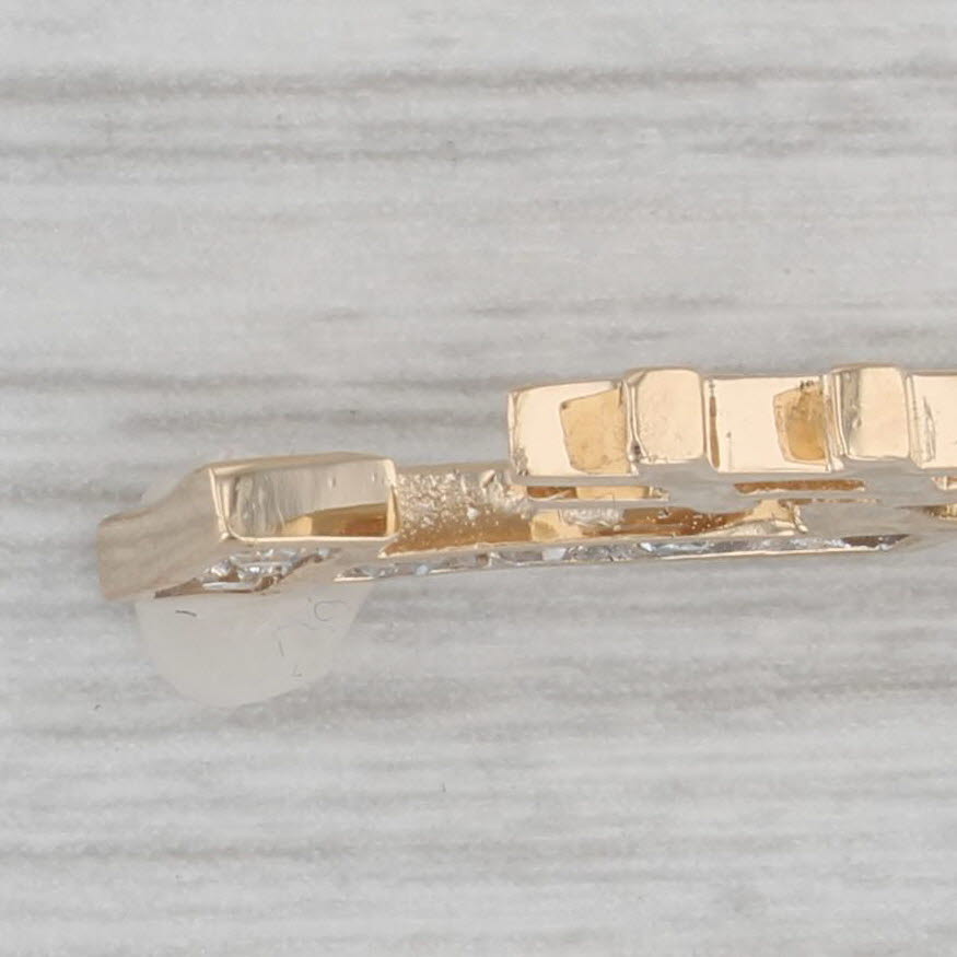 Gray Diamond Number 1 Pendant 14k Yellow Gold Sports Keepsake #1