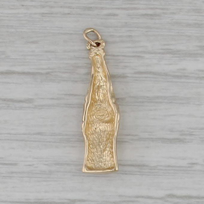 Coca Cola Coke Bottle Charm 14k Yellow Gold Keepsake Pendant