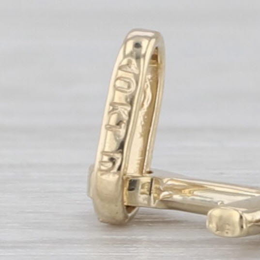 Tiny Gold Cross Charm 10k Yellow Gold Pendant