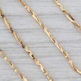 Beveled Link Chain Necklace 18k Yellow Gold 19.5" 1.5mm