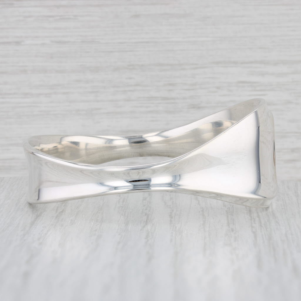 Light Gray David Anderson Bangle Bracelet Sterling Silver Bjorn Sigurd Ostern 8.25"