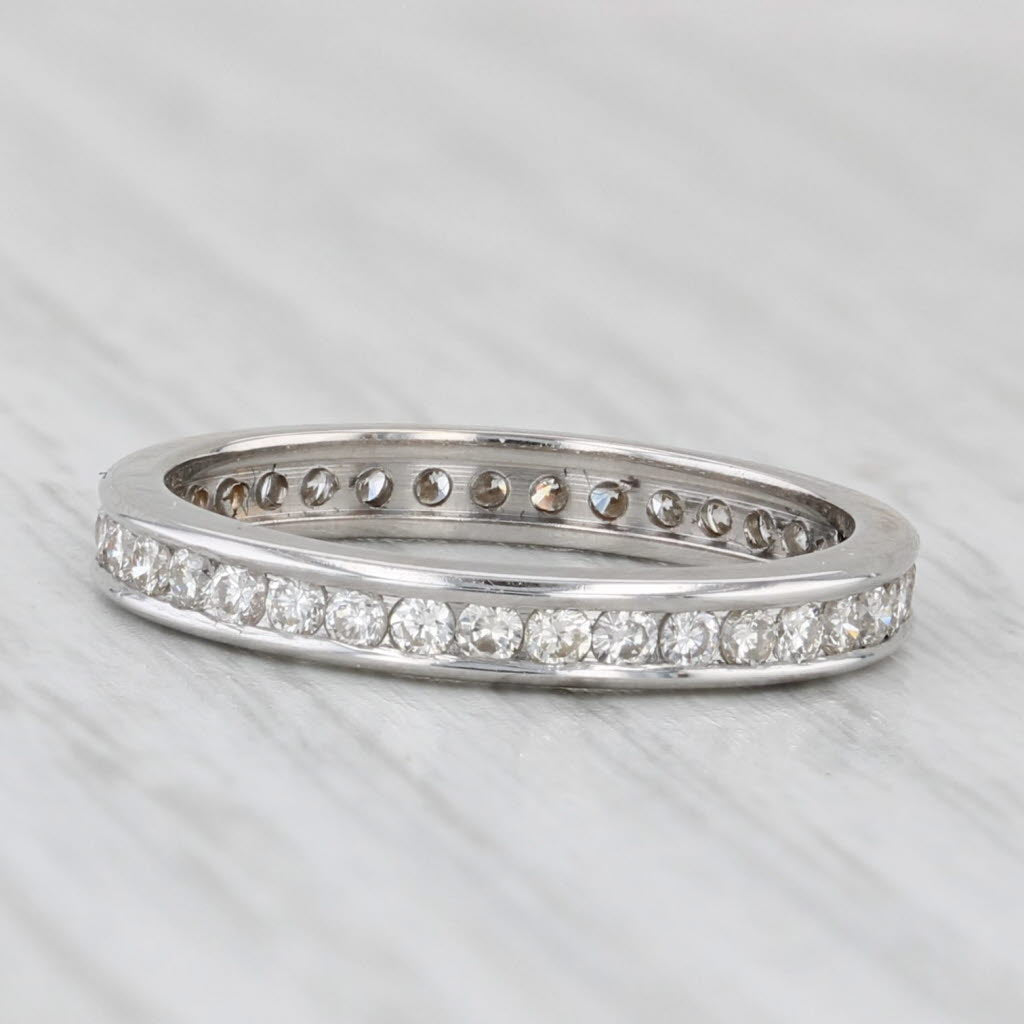 Light Gray 0.35ctw Diamond Eternity Wedding Band Stackable Anniversary Ring 4.25