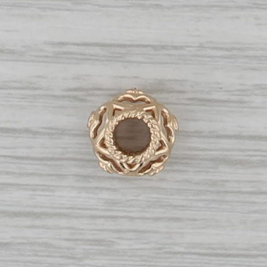 Authentic Pandora Open Heart Diamonds Charm 750466D 14k Gold Bead