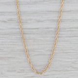 22.5" 1.3mm Rope Chain Necklace 14k Yellow Gold