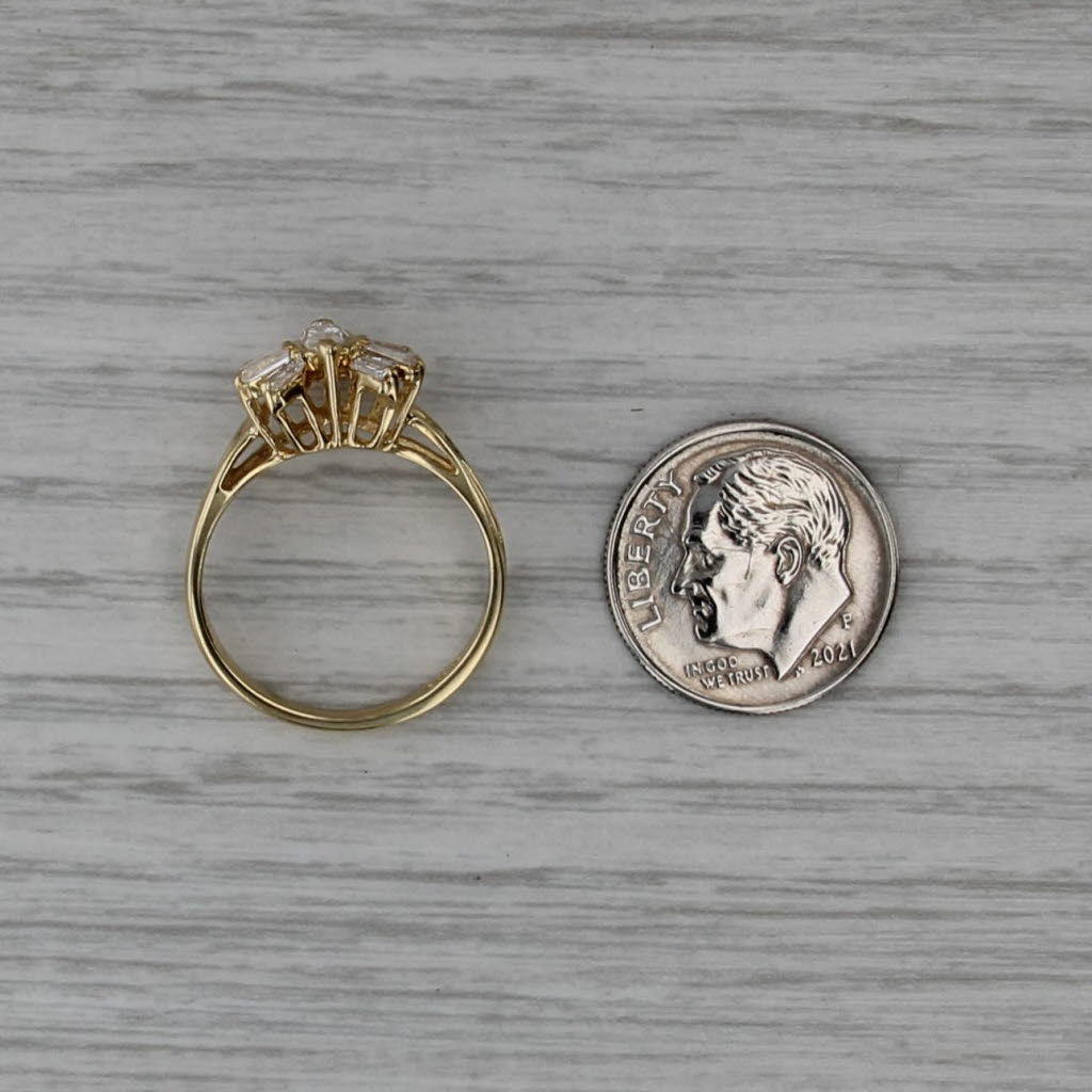 0.44ctw Diamond Marquise Ring 18k Yellow Gold Size 6.25 Engagement