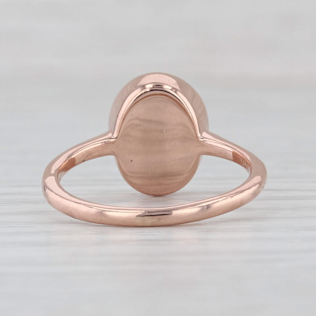 Heart Framed Engraved H Diamond Halo Ring 10k Rose Gold Size 6 Signet
