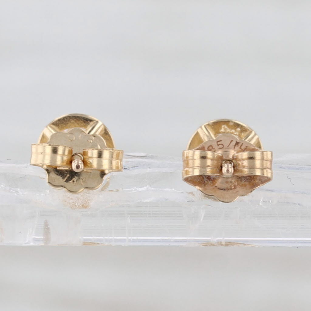 New 0.69ctw Lab Grown Diamond Stud Earrings 14k Gold VS1 E-F Solitaire Studs