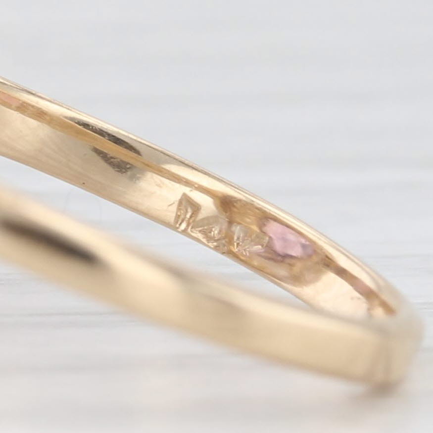 Light Gray Vintage 2.50ct Amethyst Cultured Pearl Halo Ring 14k Yellow Gold Size 7