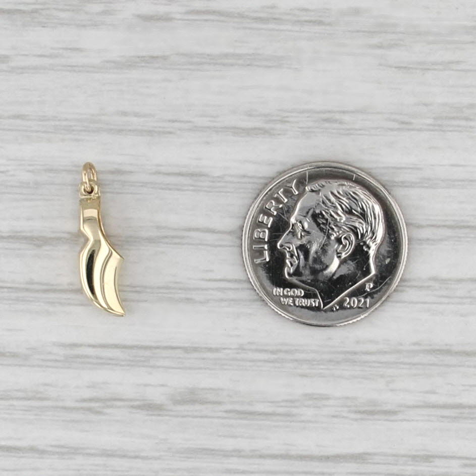 Vintage Holland Dutch Clog Slipper Shoe Charm 14k Yellow Gold Pendant