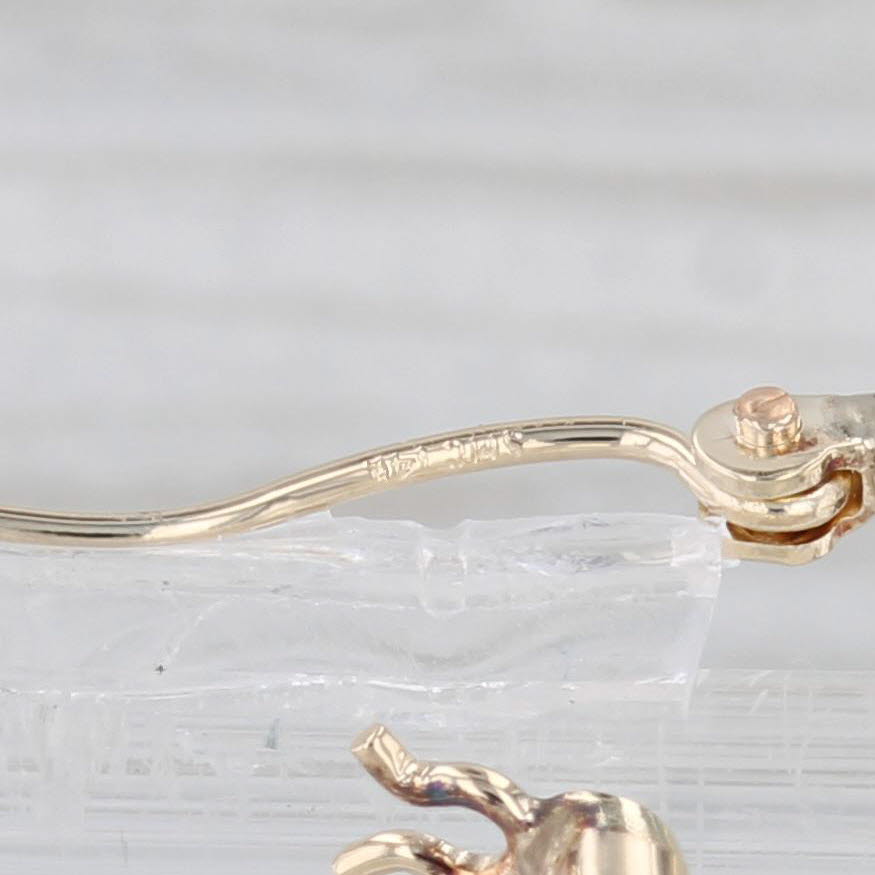 Light Gray Round Hoop Earrings 14k Yellow Gold Snap Top Hoops 30mm x 2mm