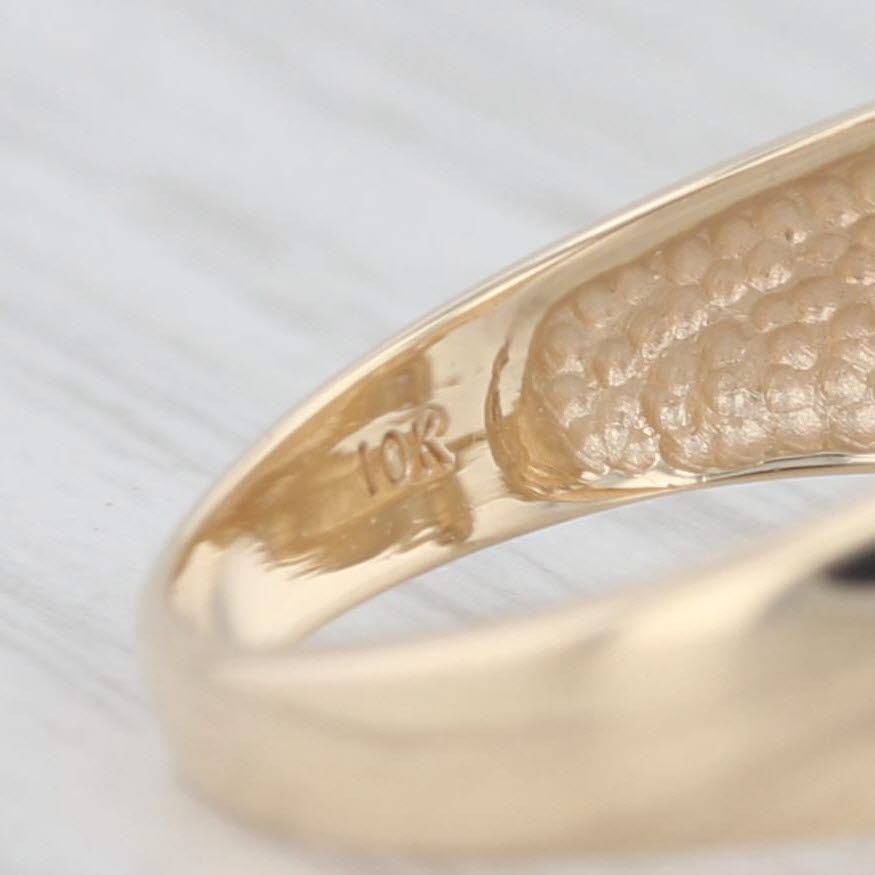 Light Gray Diamond Cluster Ring 10k Yellow Gold Size 5.75