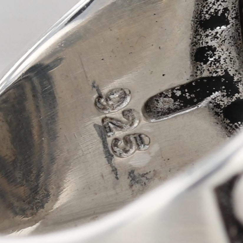 Howling Wolf Coin Ring Sterling Silver Size 13 Biker Ring