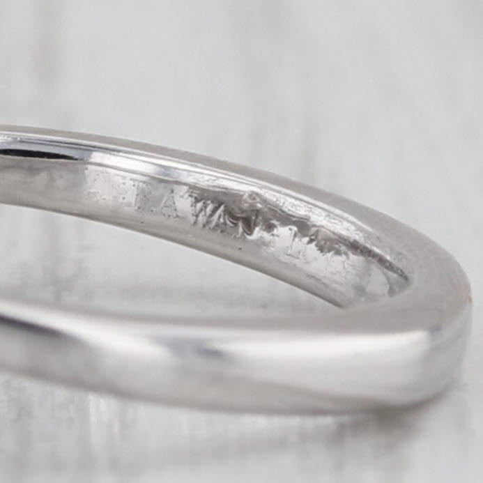 Vera Wang Love 1.06ctw Diamond Knot Sapphire Engagement Ring 14k White Gold