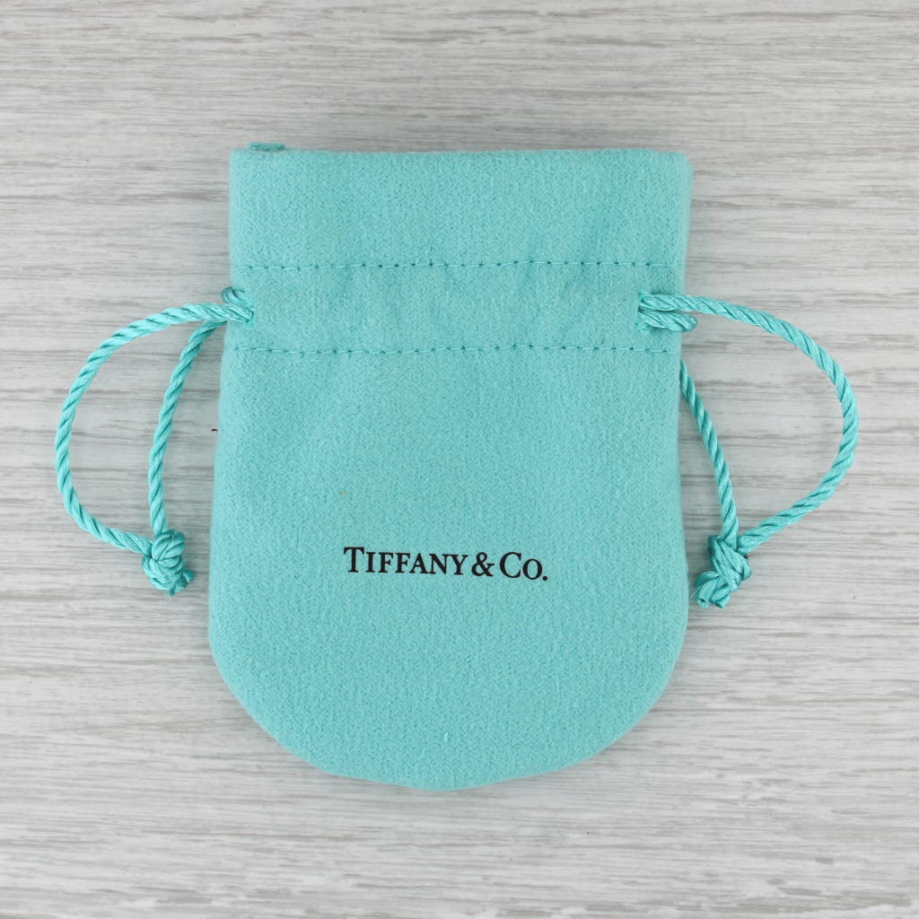 Return to Tiffany Heart Charm Bead Bracelet w/ Pouch Box Sterling Silver 6.5"