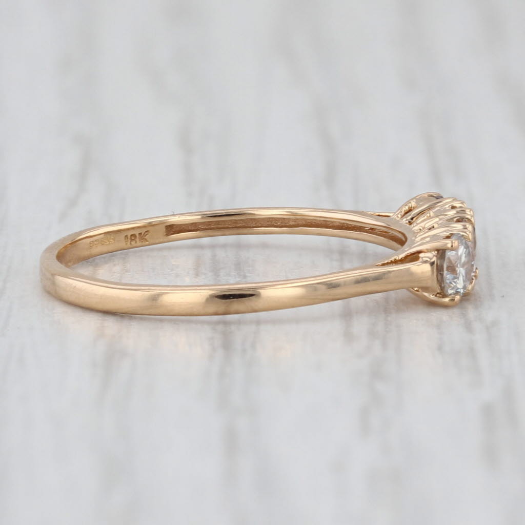 0.51ctw Multicolor Diamond Ring 18k Yellow Gold Sz 7.25 Stackable COA Tomas Rae